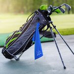 Embroidered Golf Towel Quick Dry Microfiber Waffle Golf Accessory with Monogram and Carabiner Clip Birthday Christmas Gift for Golf Lovers