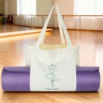 Gepersonaliseerde Boom Houding Grote Capaciteit Yoga Mat Tas met Tekst Pilates Accessoire Kerstcadeau voor Yoga Lovers