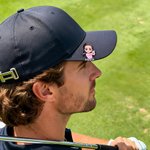 Personlig tecknad golffigur med magnetisk kepsklämma som födelsedagspresent eller tävlingsgåva för golfare