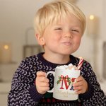 Tasse en céramique personnalisée avec nom et lettre Cadeau de Noël et d'anniversaire pour la famille et les amis
