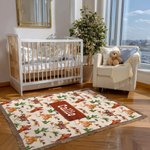 Personalised Cartoon Cowboys On Horseback Cactus Soft Baby Blanket with Name and Tassels Birthday Baby Shower Gift for Newborns New Parents