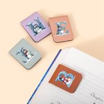 Personalisierte niedlichen Schneemann Eiswürfel Initial Leder magnetische Lesezeichen Clip Schule Briefpapier liefert Weihnachten Geburtstag Geschenk für Kinder Bücherwürmer