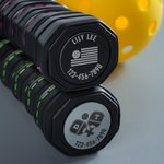 Personalised Metal Paddle Bottom Tag with Name and Number Daily Training Accessories Game Day Team Gift for Pickleball Lovers