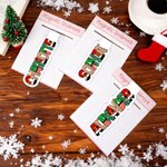 Personalised Christmas Theme Doodle Letter Magnetic Bookmark Clip with Name Reading Accessory Christmas Gift for Book Lovers Bookworms
