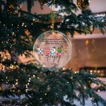 Personalized Nurse Acrylic Ceramic Glass Hanging Ornament with Name and Year Tree Decoration Christmas Appreciation Gift for Medical Staff