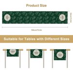 Camino de Mesa Personalizado Christmas Foliage con Nombre de Familia Decoración del Hogar Regalo de Navidad para Amigos de la Familia