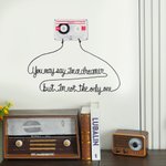 Personalised Retro Cassette Tape Wire Lyrics Song Wall Art Decor Music Studio Housewarming Gift for Music Lover