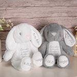 Personalizzato carino coniglietto morbido peluche In amorevole memoria di angelo Baby Comforter Doll Baby Infant Loss Keepsake Miscarriage Memorial Gift