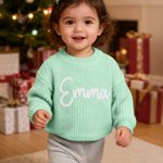 Personalisierte Multicolor weichen warmen Pullover mit Namen täglich tragen Geburtstag Weihnachten Geschenk für Kleinkinder Kinder