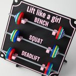 Personalized Coloured Removable Mini Barbells Weightlifting Tracking Board with Text Home Gym Gift for Coaches Fitness Lovers