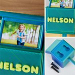 Personalised Multicolor 3D-Printed Wall Key Holder with Name and Photo House Decor Birthday Housewarming Gift for Family Friends