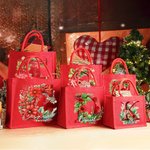 Personoitu 3D kukkakirjain punainen suuri juuttikassi nimi ja kahva syntymäpäivälahja joululahja suosittu lahja lapsille ja aikuisille