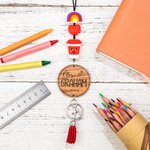 Personalisiertes Lehrer-Lanyard mit eingraviertem Namen