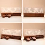 Personalized Wooden Musical Note LED Guitar Wall Mount Hanger with Engraved Name Home Decor Music Studio Birthday Gift for Guitar Player Lover