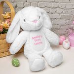 Personlig första påsk plysch kanin leksak med namn påsk baby shower present för nyfödda barn