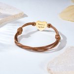 Personalizado Corazón Retrato de Mascota Pulsera Ajustable con Nombre y Texto Perro Gato Pérdida Joyería Navidad Cumpleaños Regalo para Pet Lovers