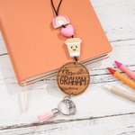 Personalisiertes Lehrer-Lanyard mit eingraviertem Namen
