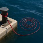 Ligne de quai tressée personnalisée avec texte brodé Anniversaire Nouveau bateau Cadeau pour propriétaires de bateau