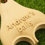 Personalized 3D Printed Text Funny Golf Ball Holder with Clip Golf Club Accessory Sports Birthday Christmas Gift for Golf Lover