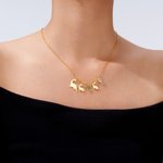 Personalised Mom and Baby Dinosaur Necklace with Birthstone Christmas Birthday Anniversary Gift for Women