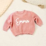Personalisierte Multicolor weichen warmen Pullover mit Namen täglich tragen Geburtstag Weihnachten Geschenk für Kleinkinder Kinder