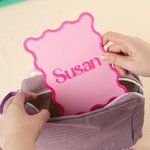 Personlig 3D-tryckt randig design med skulpterad kant Mahjong-blandare med namn Mahjong-spelkväll Födelsedagspresent för Mahjong-entusiaster