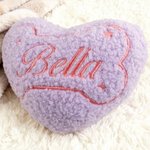Personalised Embroidered Design Heart Pet Toy with Squeaker and Name Birthday Christmas Party Gift for Pet Owner Lover New Puppy