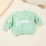 Personalisierte Multicolor weichen warmen Pullover mit Namen täglich tragen Geburtstag Weihnachten Geschenk für Kleinkinder Kinder