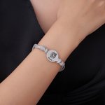 Personalized Pet Portrait Adjustable Bracelet with Engraved Name and Text Dog Cat Loss Jewelry Birthday Memorial Gift for Pet Lover