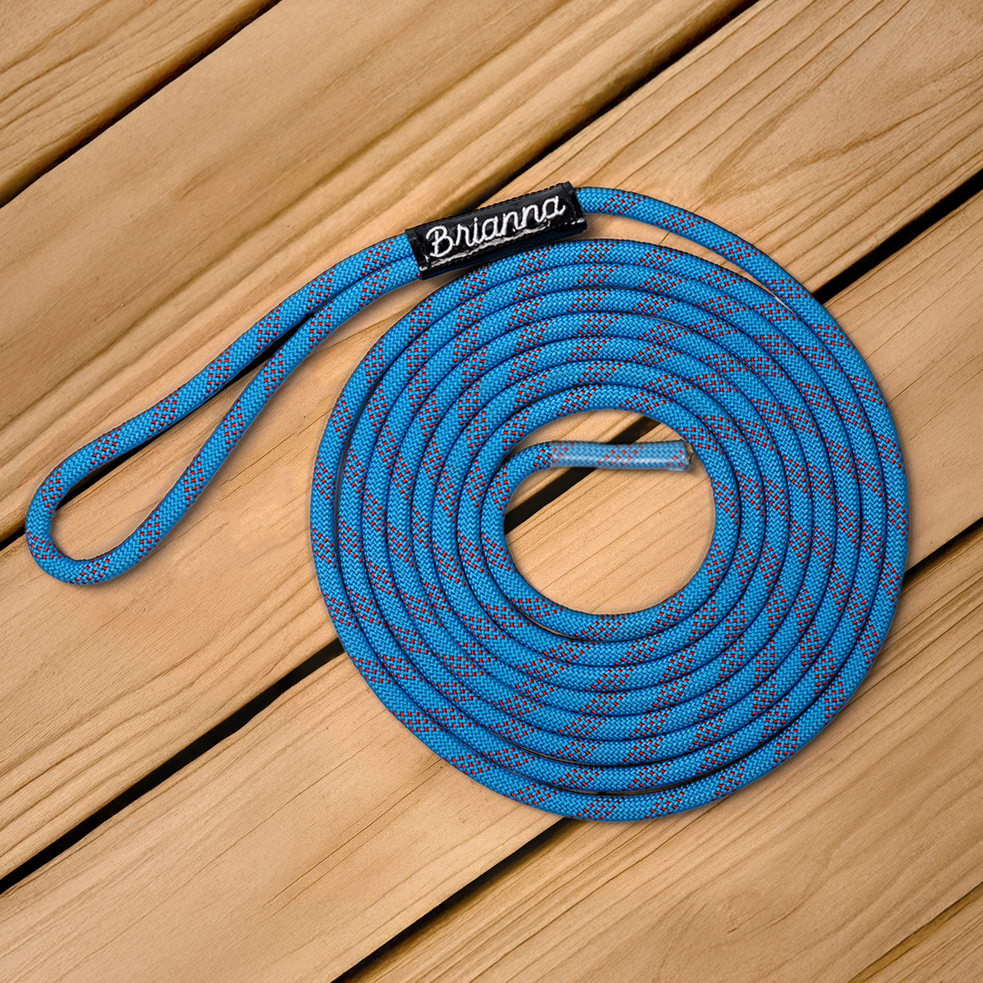 Ligne de quai tressée personnalisée avec texte brodé Anniversaire Nouveau bateau Cadeau pour propriétaires de bateau