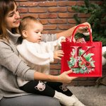 Personoitu 3D kukkakirjain punainen suuri juuttikassi nimi ja kahva syntymäpäivälahja joululahja suosittu lahja lapsille ja aikuisille