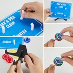 Personalized Coloured Removable Mini Barbells Weightlifting Tracking Board with Text Home Gym Gift for Coaches Fitness Lovers