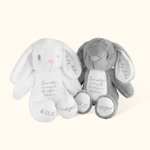 Personalizzato carino coniglietto morbido peluche In amorevole memoria di angelo Baby Comforter Doll Baby Infant Loss Keepsake Miscarriage Memorial Gift