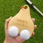 Personalized 3D Printed Text Funny Golf Ball Holder with Clip Golf Club Accessory Sports Birthday Christmas Gift for Golf Lover