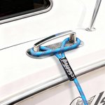 Ligne de quai tressée personnalisée avec texte brodé Anniversaire Nouveau bateau Cadeau pour propriétaires de bateau