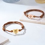 Personalizado Corazón Retrato de Mascota Pulsera Ajustable con Nombre y Texto Perro Gato Pérdida Joyería Navidad Cumpleaños Regalo para Pet Lovers