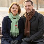 Personalised Colourful Embroidered Birth Flower Soft Warm Tassel Scarf with Name Anniversary Birthday Christmas Gift for Women Men