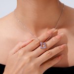 Personalized Birthstone Initial Pendant Necklace Dainty Jewellery Christmas Birthday Gift for Women