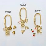 Gepersonaliseerde Gold Bubble Initial Bag Charm Sleutelhanger Bruiloft Bruidsmeisje Kerst Verjaardag Gift voor Vrouw