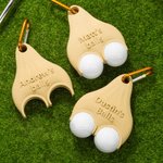 Personalized 3D Printed Text Funny Golf Ball Holder with Clip Golf Club Accessory Sports Birthday Christmas Gift for Golf Lover