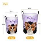 Personalised 3D Cartoon Dog Paws Collapsible 40L/60L Volume Laundry Storage Basket with Name Pet Birthday Housewarming Gift for Pet Owners