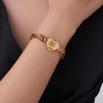 Personalizado Corazón Retrato de Mascota Pulsera Ajustable con Nombre y Texto Perro Gato Pérdida Joyería Navidad Cumpleaños Regalo para Pet Lovers