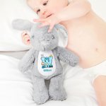 Personalized Cartoon Character Bow Initial Cute Easter Bunny Plush Stuffed Animal Toy with Name Easter Birthday Gift for Boys Girls