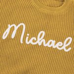 Personalisierte Multicolor weichen warmen Pullover mit Namen täglich tragen Geburtstag Weihnachten Geschenk für Kleinkinder Kinder