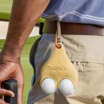 Personalized 3D Printed Text Funny Golf Ball Holder with Clip Golf Club Accessory Sports Birthday Christmas Gift for Golf Lover