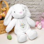 Personalised My First Easter Plush Bunny with Name and Year Easter Gift for Kid