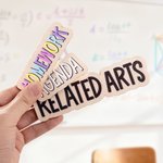 Personalised Wooden Whiteboard Magnet with Text School Supplies Classroom Back to School Gift for Teachers