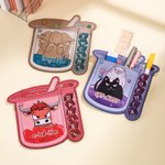 Personalized Cartoon Animals Chemical Elements Stationery Storage Pouch with Name Back to School Thank You Gift for Science Teachers Alumni