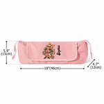 Personalised Cartoon Cheerleader Girl Portable Hair Heating Rod Storage Bag with Name Birthday Travel Accessories Gift for Women