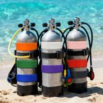 Personalised 3D Printing Multicolour Scuba Tank Name Tag Diving Accessories Birthday Gift for Scuba Divers Diving Lovers